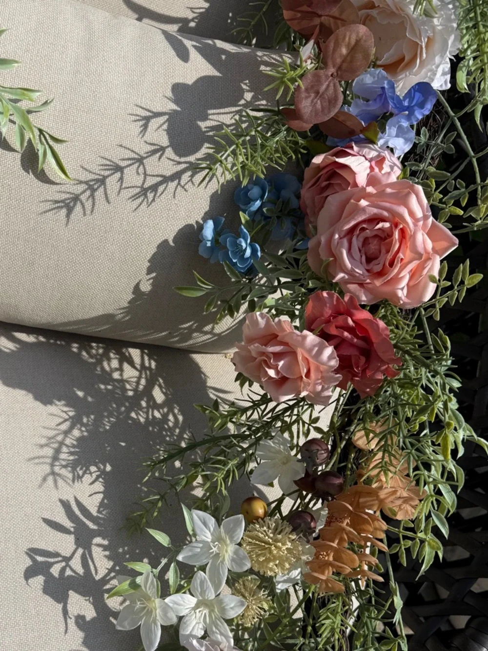 Frontgate Floral Garland - NWT